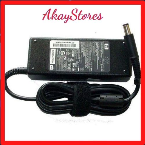 Sạc laptop Adater HP 19v-4.7a 18.5v-3.5a AkayStores chân tròn to có kim ở giữa - tặng kèm dây nguồn