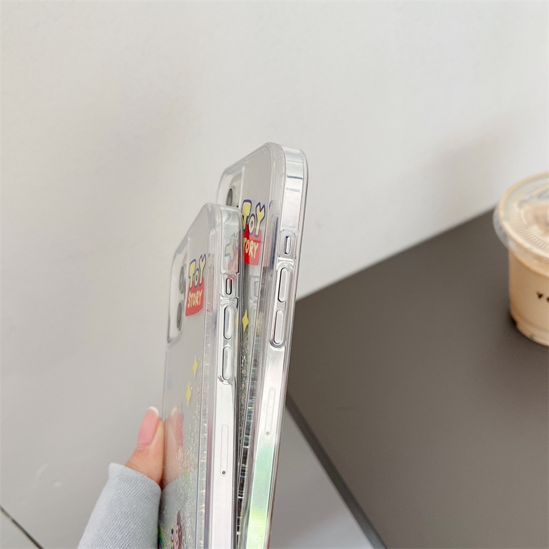 Ốp Điện Thoại Họa Tiết Hoạt Hình Thông Dụng Phối Cát Chảy Cho iphone 13 12 11 Pro Max XS XR 8plus 12pro
