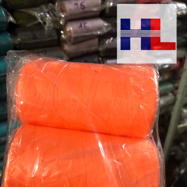 Chỉ may màu công nghiệp 40/2 Hạnh Liễu  : màu cam mi nơ ( 6cuộn/kg/60.000)