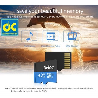 Thẻ nhớ Netac MicroSD 32 GB class10