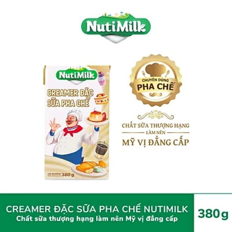 Sữa đặc có đường nuti hộp giấy 385g(bao bì mới)