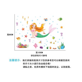 Decal dán tường nàng tiên cá