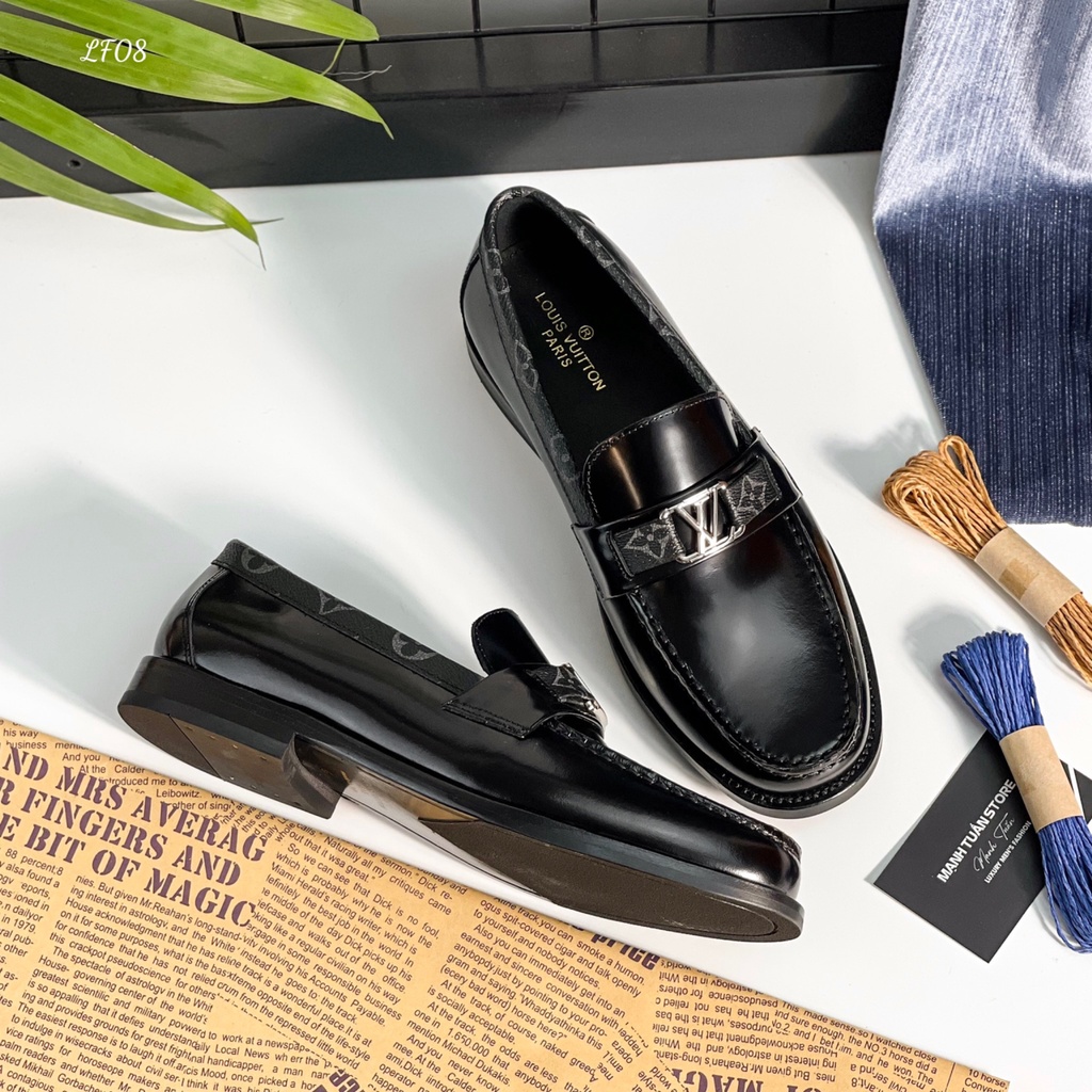 Giày nam Louis Vuittion đế cao LF08 Da bò cao cấp