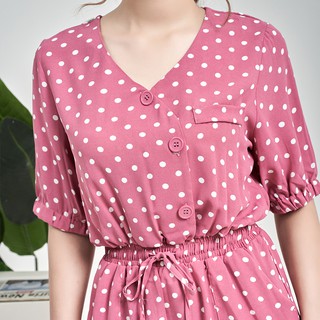 Bộ Jumpsuit chấm bi nhiều màu