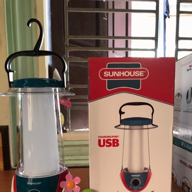 Đèn sạc tích điện đa năng SUNHOUSE - SHE-6037LA -  - Bảo hành 12 tháng.