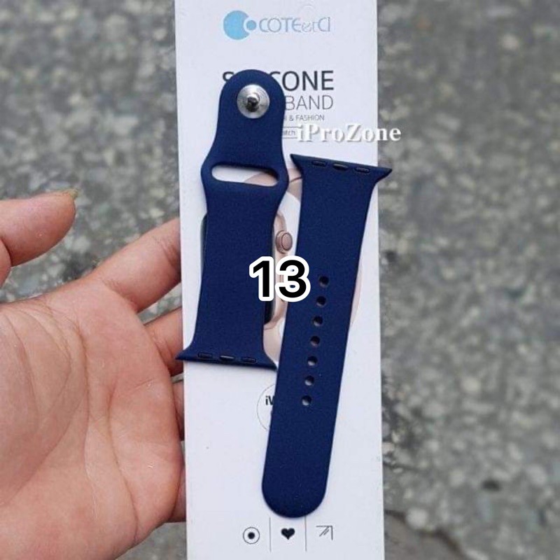 Dây đeo Apple Watch series 1/2/3/4/5/6/7/SE silicone chính hãng COTEetCI