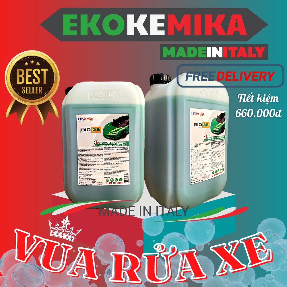 Dung dịch rửa xe không chạm Ekokemika Bio 35 - Bình 1 Lít
