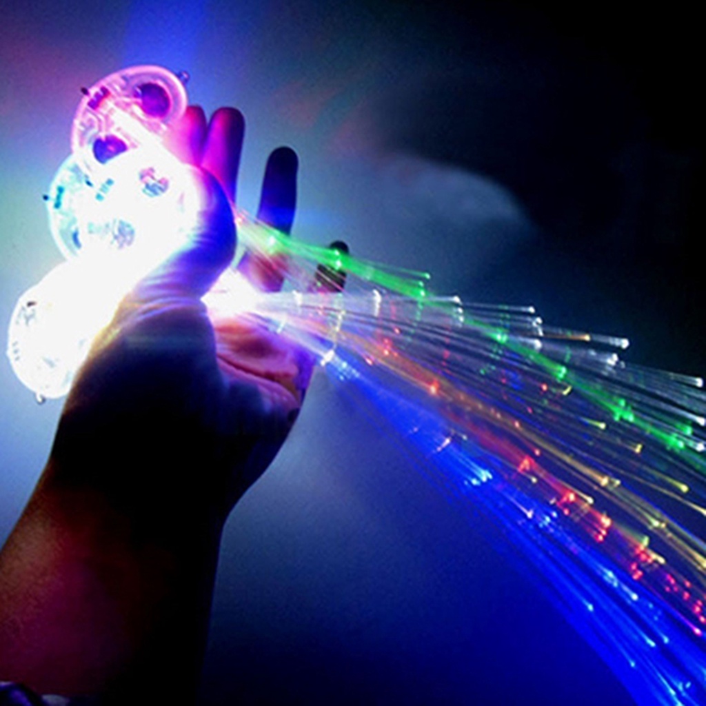 Tóc giả nối dài dạng đèn LED phát sáng dùng để trang trí