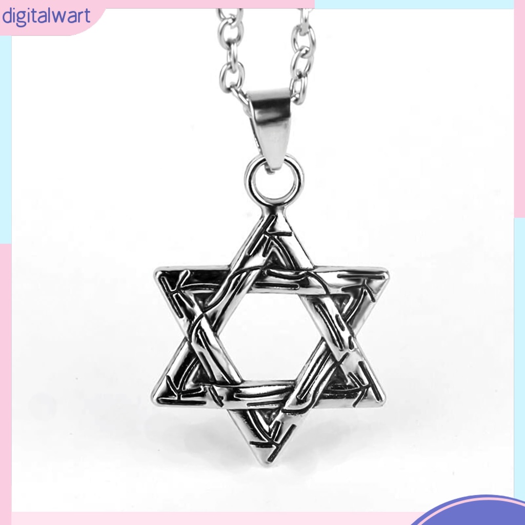 Vòng cổ mặt hình ngôi sao 6 cánh phong cách hiphop thời trang cho nam nữ