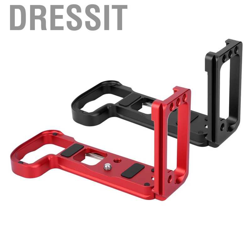 Dressit Black/Red Stretchable L-shape Handle Quick Release Plate for Nikon Z7 Z6 Camera