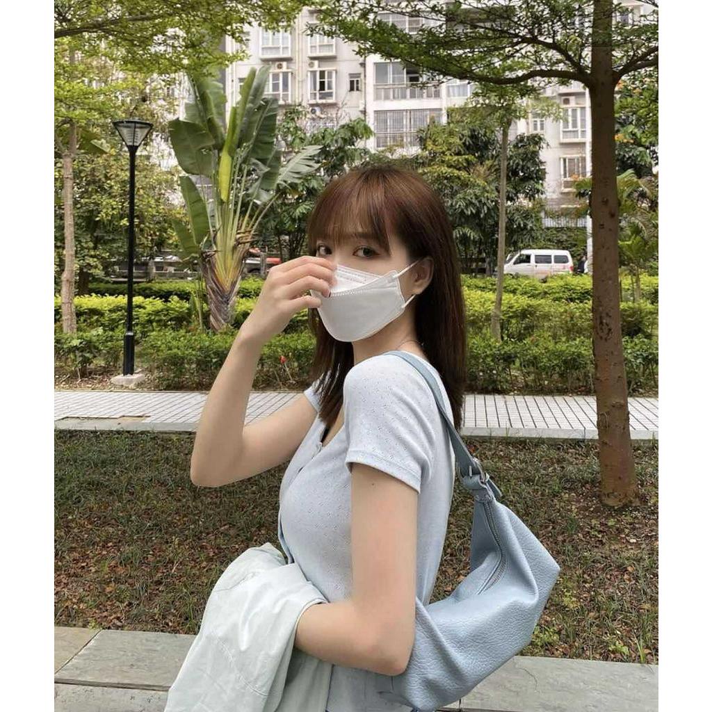 Túi Xách Đeo Dưới Cánh Tay Vải Mềm Cỡ Nhỏ Thời Trang Mùa Hè Cho Nữ