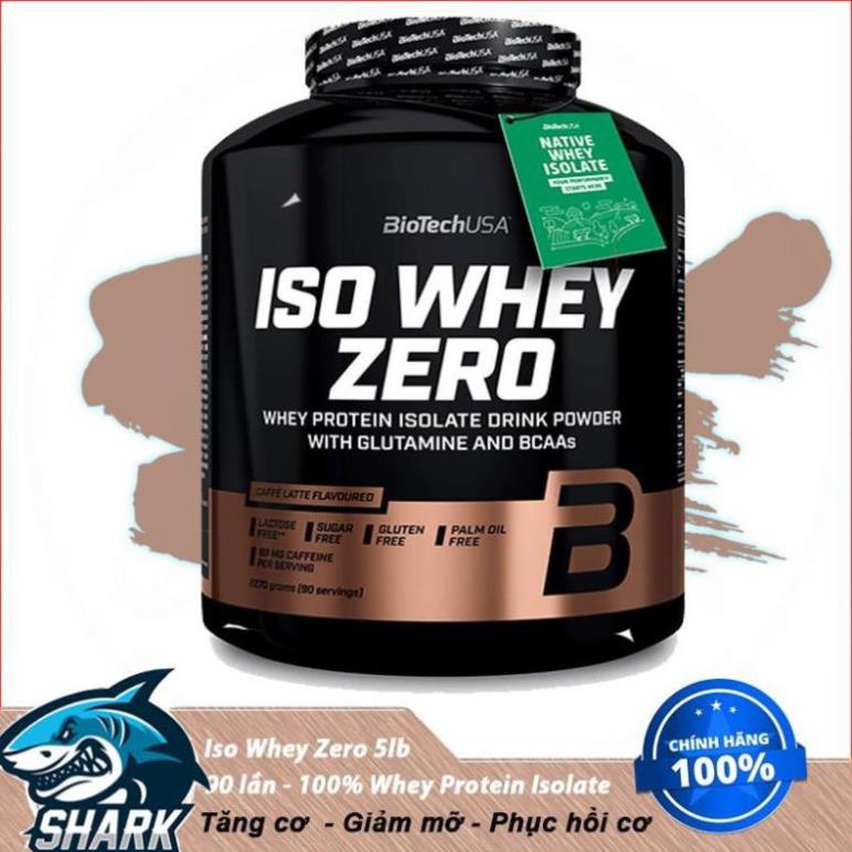 Chính Hãng 100%-Sữa Dinh Dưỡng Tăng Cơ Nuôi Cơ Whey Isolate Protein Biotech Iso Whey Zero 5lbs (2 4 Kgs) 90 Lần Dùng