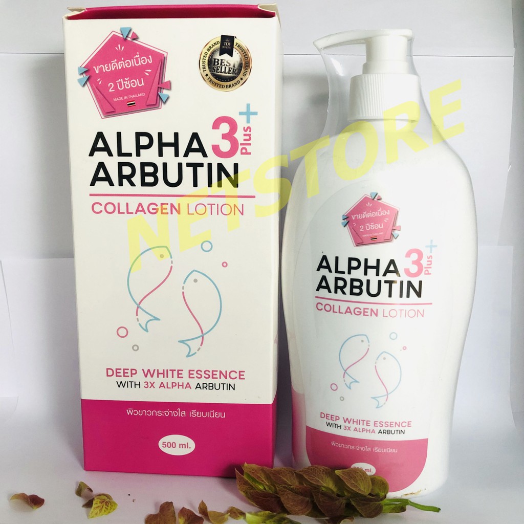 Sữa dưỡng thể Alpha Arbutin Collagen Lotion 3 Plus nhập khẩu Thái Lan