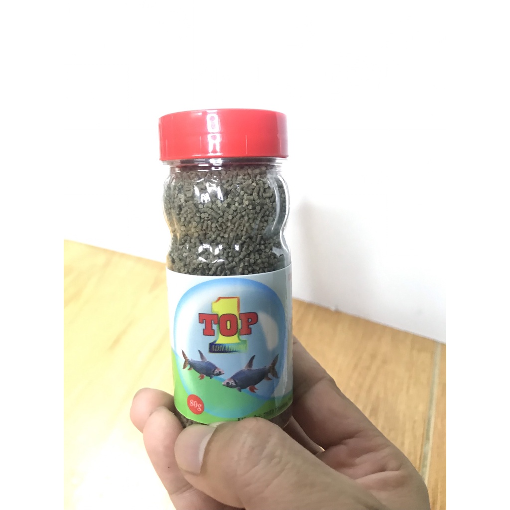 Cám TOP-ONE - Thức Ăn Chuyên Cho Cá Phi Phụng I Thức Ăn Cá Phi Phụnng 80gram