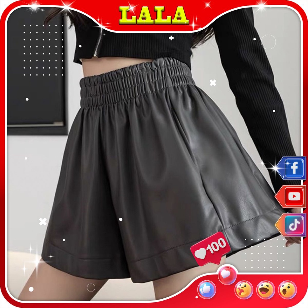 Quần Đùi Da Nữ Cá Tính Rosalala