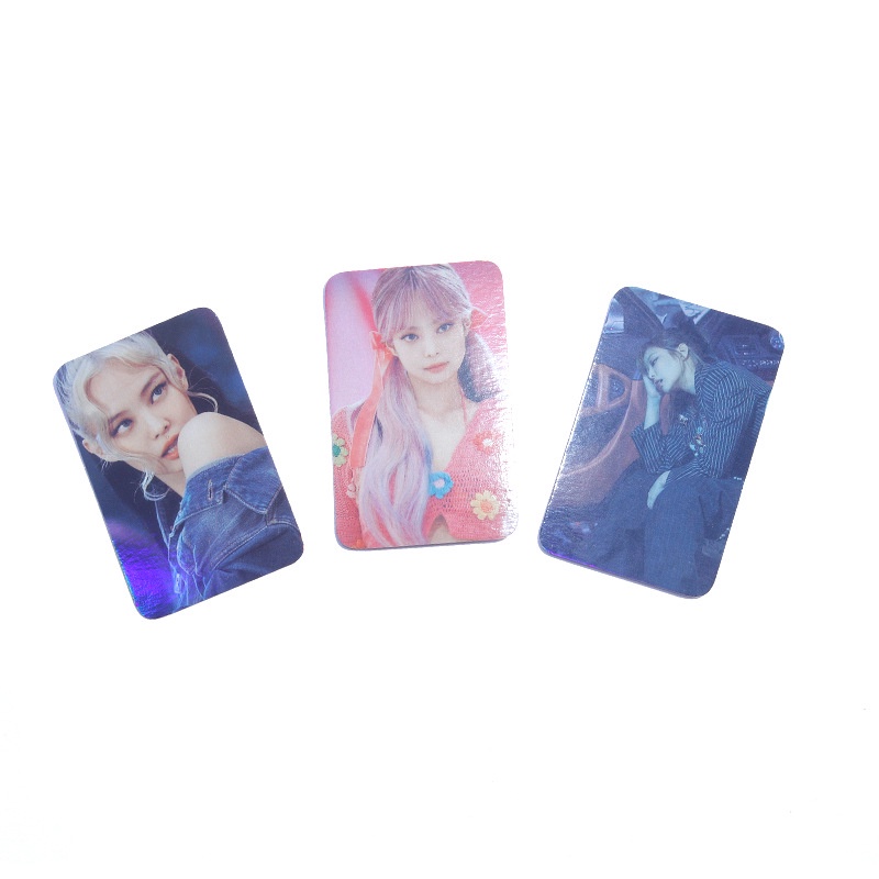 3 cái / Thẻ ảnh Blackpink Thẻ Flash Thẻ hành lý Thẻ Jennie LISA JISOO