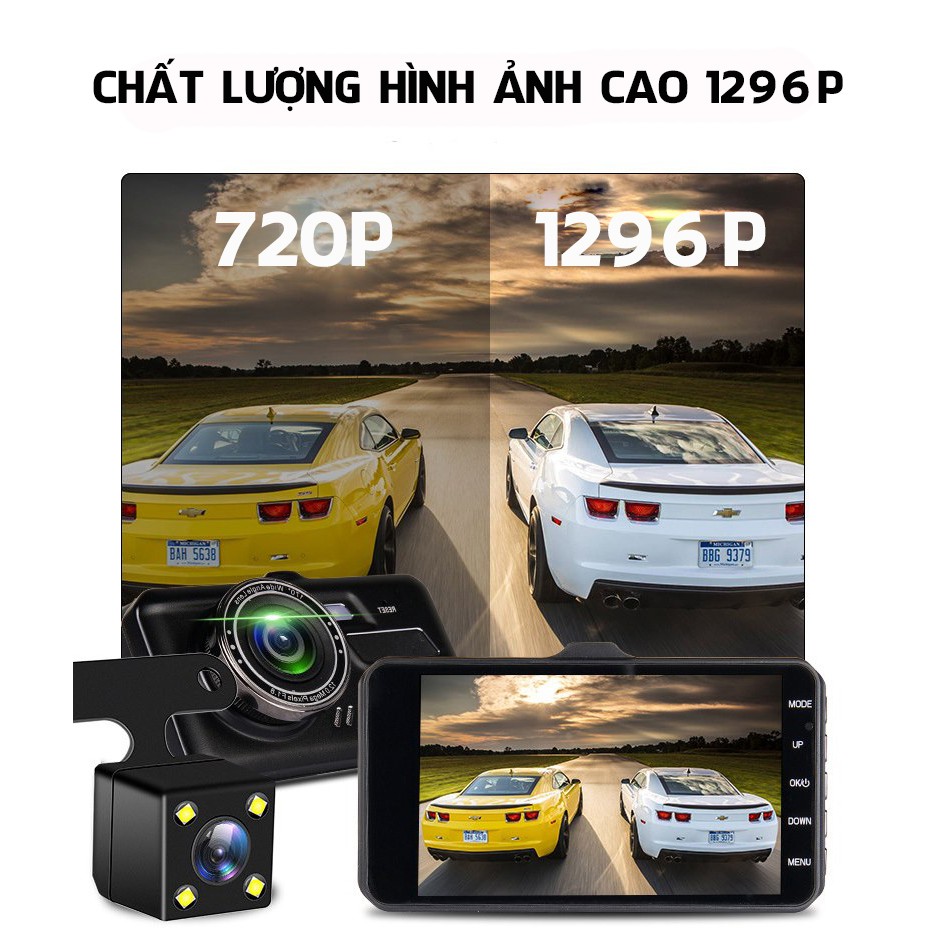 Camera hành trình HD Vision A17 1296p siêu đa năng tiện lợi tặng camera lùi 4 led chống nước, chống va đập -TC AUTO | BigBuy360 - bigbuy360.vn
