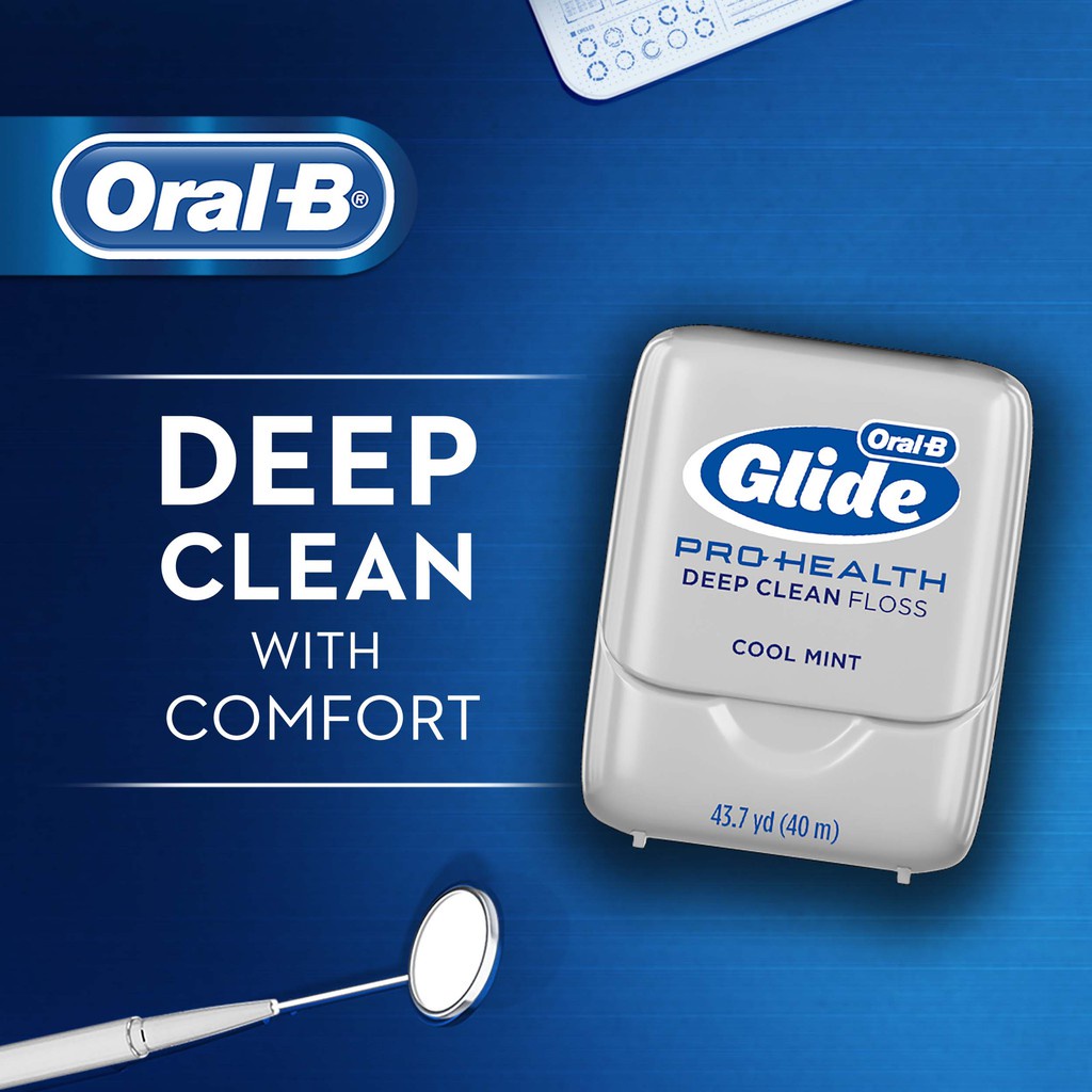 Chỉ nha khoa Oral-B Glide Pro Health Dental Floss Cool Mint (Dài 4M)