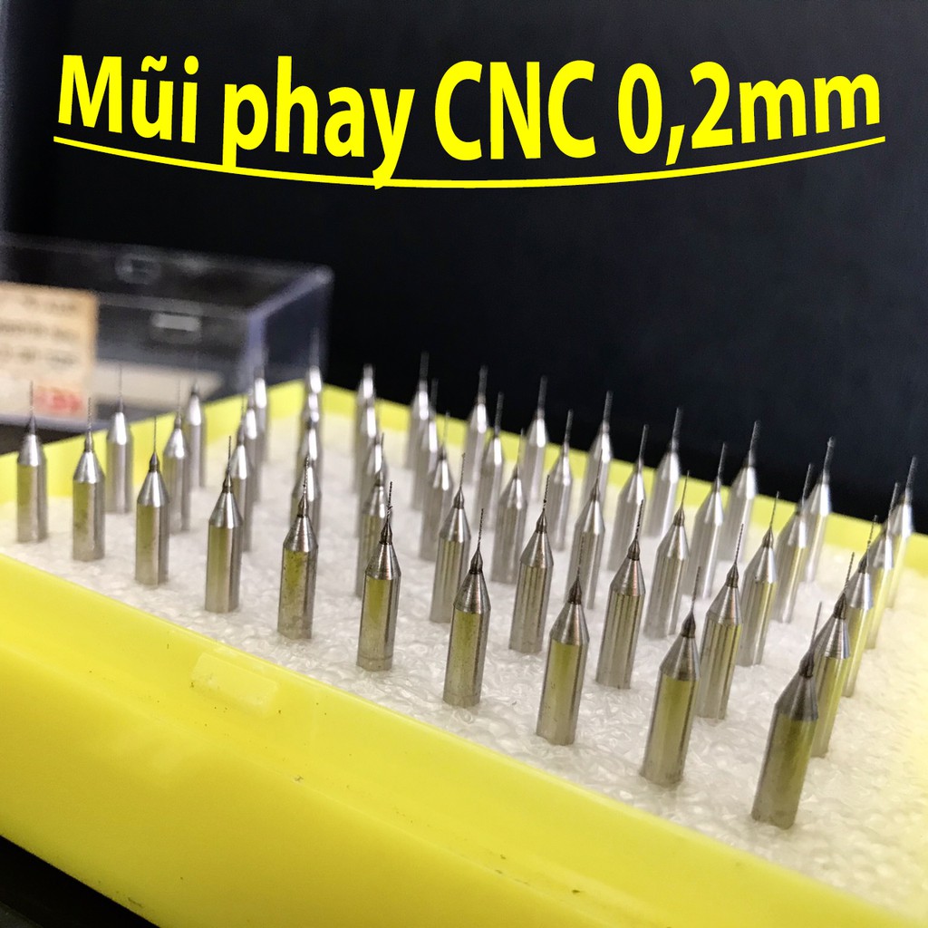 Mũi cnc, mũi phay 0.8 1.2 0.2mm Japan