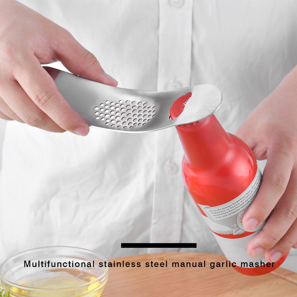 Set 3 Dụng Cụ Nghiền Tỏi Bằng Thép Không Gỉ Tiện Lợi