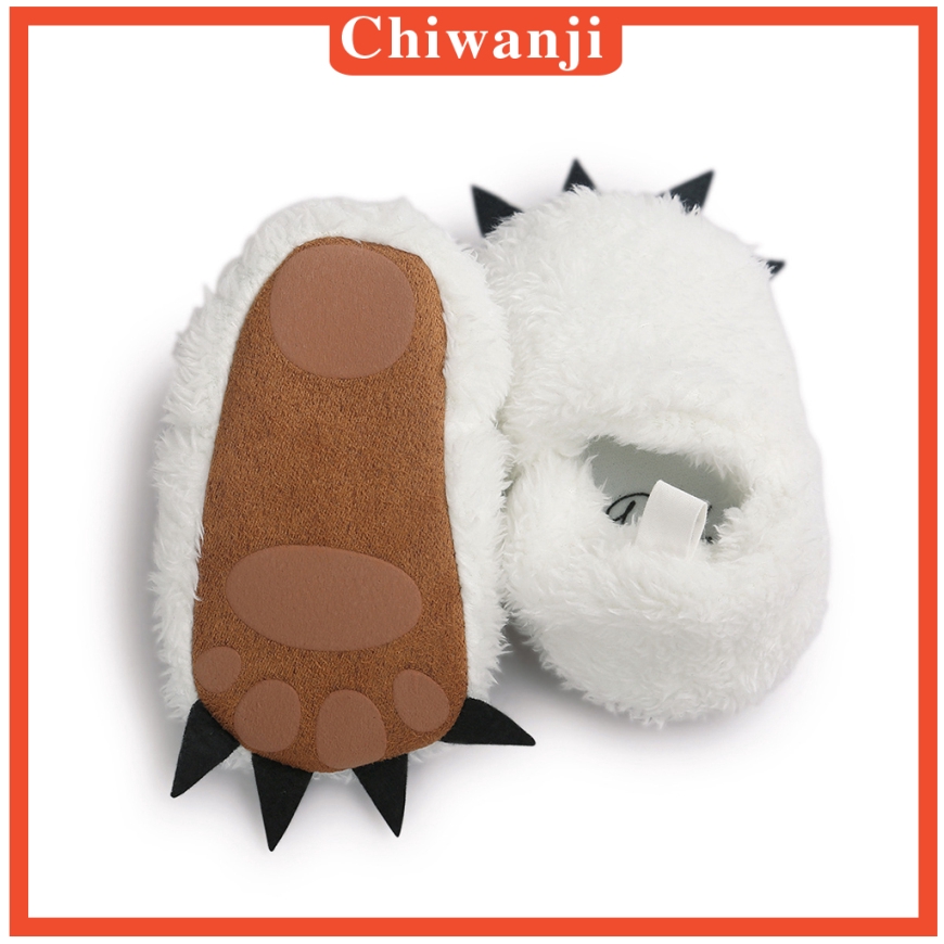[Chiwanji] Giày Vải Lông Hình Móng Vuốt Dễ Thương Dành Cho Bé Tập Đi