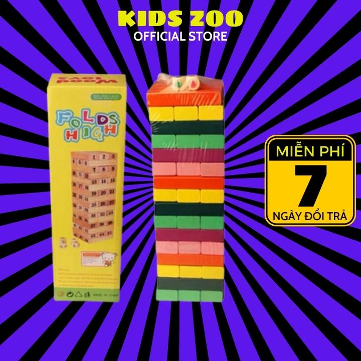 Đồ chơi Rút gỗ 48 thanh màu sắc, trọng lượng 1kg, loại đẹp, cho bé phát triển kỹ năng khéo léo, tư duy logic