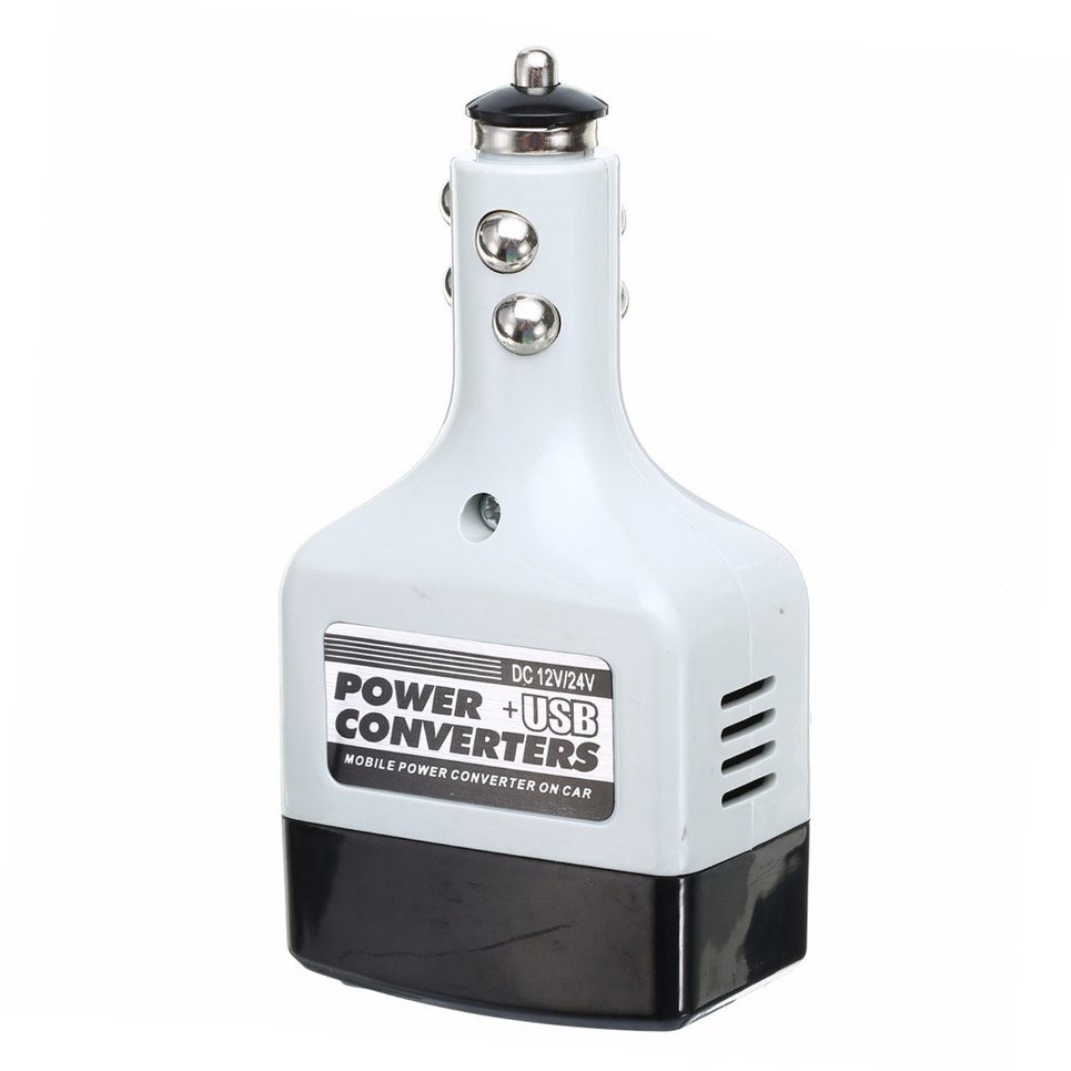 Car Mobile Power Inverter 12V/24V To 220v Adapter Auto Power Converter Charger