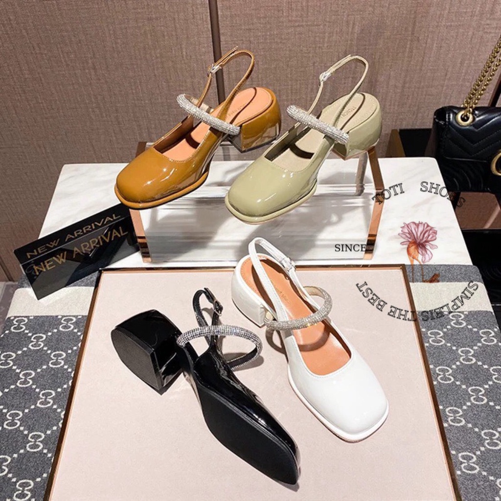 GIÀY THỜI TRANG TOTIIE STORE - SANDAL CAO GÓT BÍT MŨI NỮ TÍNH - SỤC NỮ HỞ HẬU QUAI CÀI - G2209060