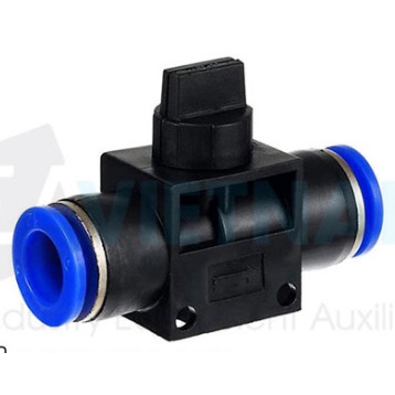 Van khóa khí nén HVFF-4 6 8 10 12 dạng 2 đầu ống cắm nhanh