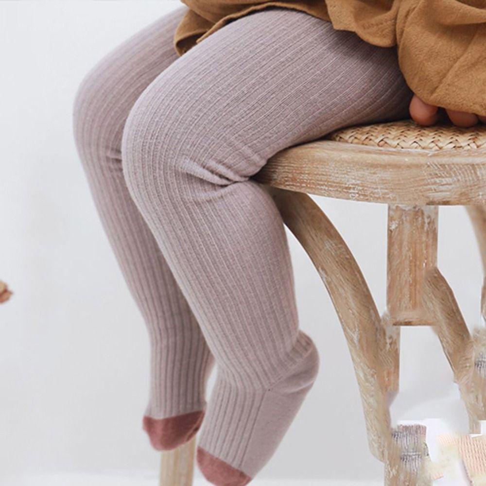Quần Tất Dệt Kim Bằng Vải Cotton Thời Trang Mùa Đông Dành Cho Bé Gái 4-8 Tuổi