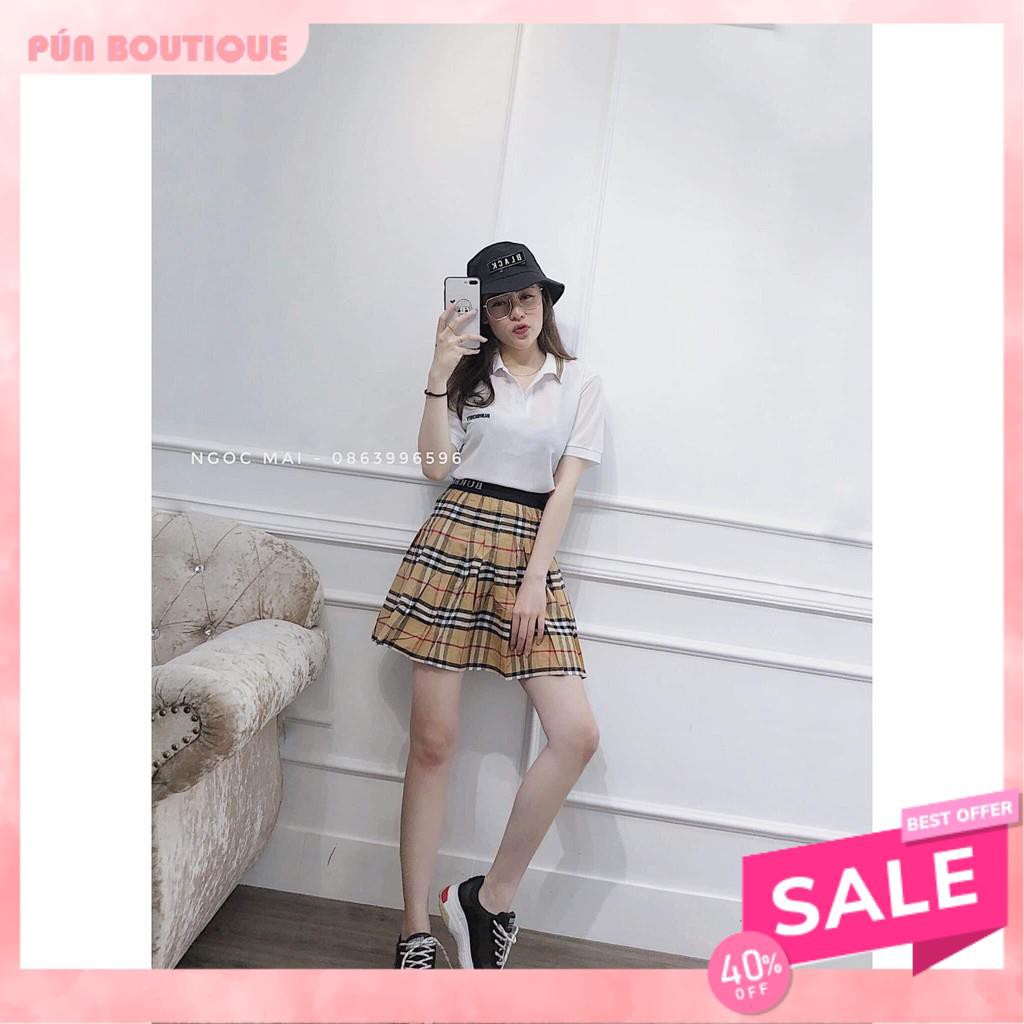 [ẢNH THẬT] CHÂN VÁY VẠT CHÉO PHỐI KẺ BBR | BigBuy360 - bigbuy360.vn