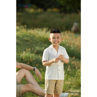 Quần sooc suông cho bé trai Emspo QS1117 (Be, Trắng) ཉིཾ