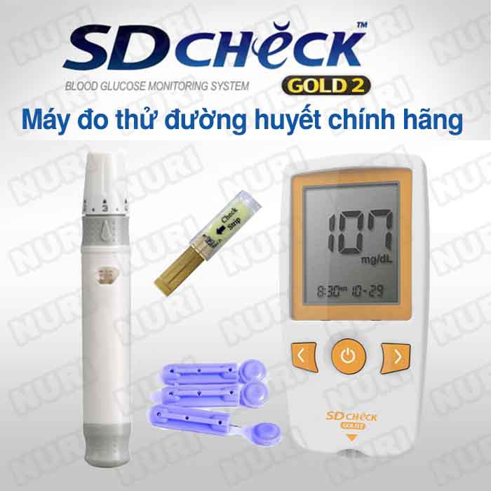 [Mới Nhất,Nhanh Chính Xác 100%] Máy Đo Đường Huyết SD Check Gold 2