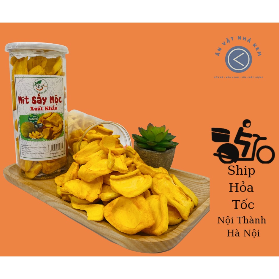 Mít Thái Xuất Khẩu Sấy Mộc Đặc Sản Đà Lạt _ Lon Pet 230gr_ Ăn là mê ngay - VỆ SINH ATTP