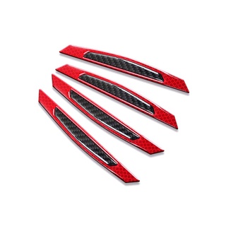 Bộ 4 Miếng Dán Đề Can Sợi Carbon Phản Quang 5D Cho Xe Hơi