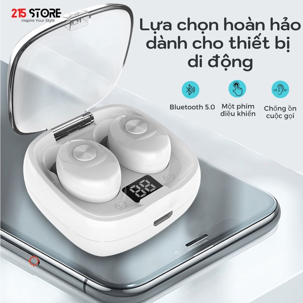 Tai nghe headphone bluetooth không dây 215Store XG8 TWS, kháng nước, bass mạnh, âm thanh chuẩn hifi