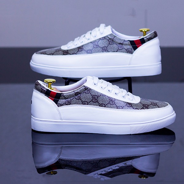 Giày Sneaker Nam thể thao màu trắng cổ cao cho học sinh phong cách Hàn Quốc TAKUTA mã GXG