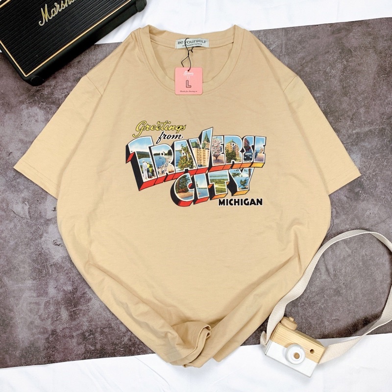 Áo Thun Tay Ngắn UNISEX CITY BIỂN HÈ SUMMER - Hình chụp thật (Đủ size M-L-XL)