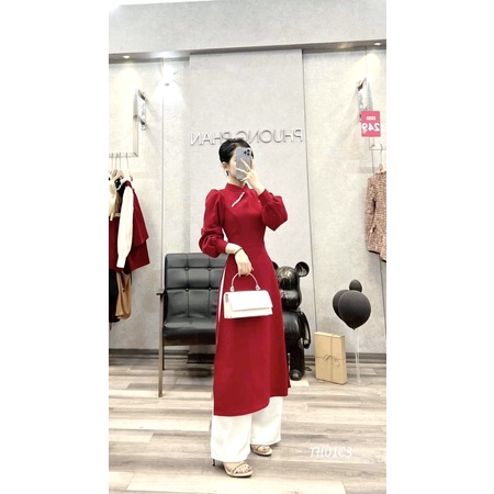 🌈ÁO DÀI CÁCH TÂN ĐỎ TAY DÀI BỒNG💥