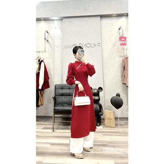 🌈ÁO DÀI CÁCH TÂN ĐỎ TAY DÀI BỒNG💥