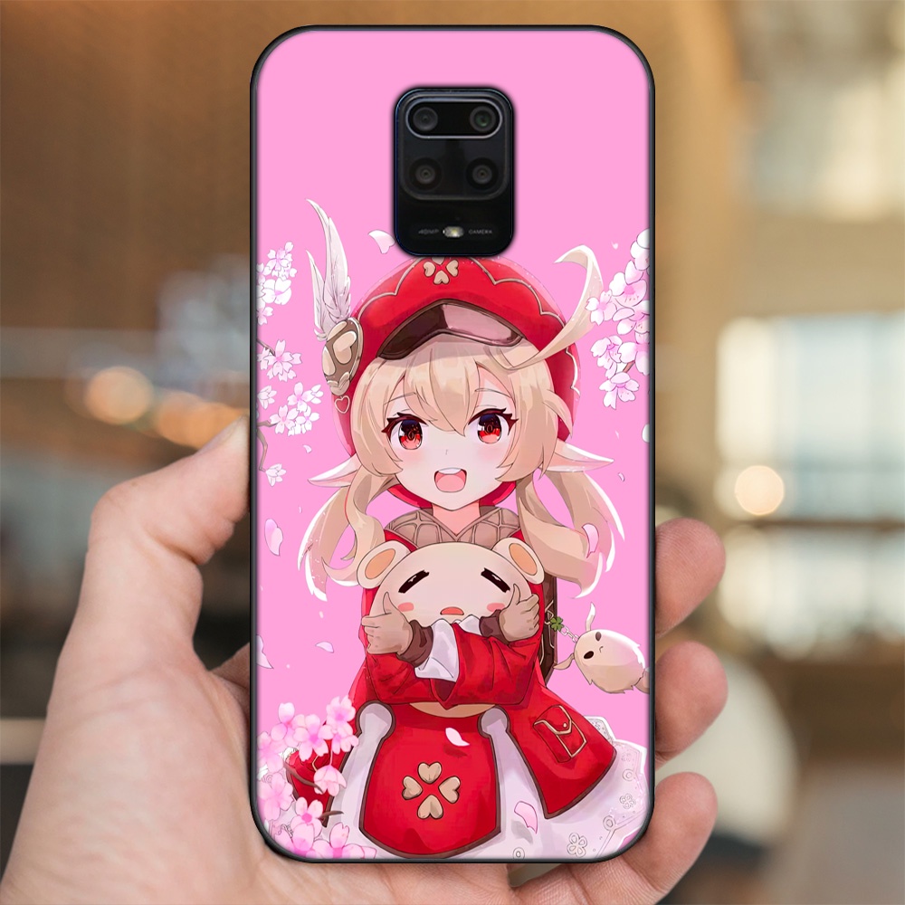 Ốp lưng Xiaomi Redmi Note 9s, Note 9 Pro viền đen in hình Klee Genshin Impact