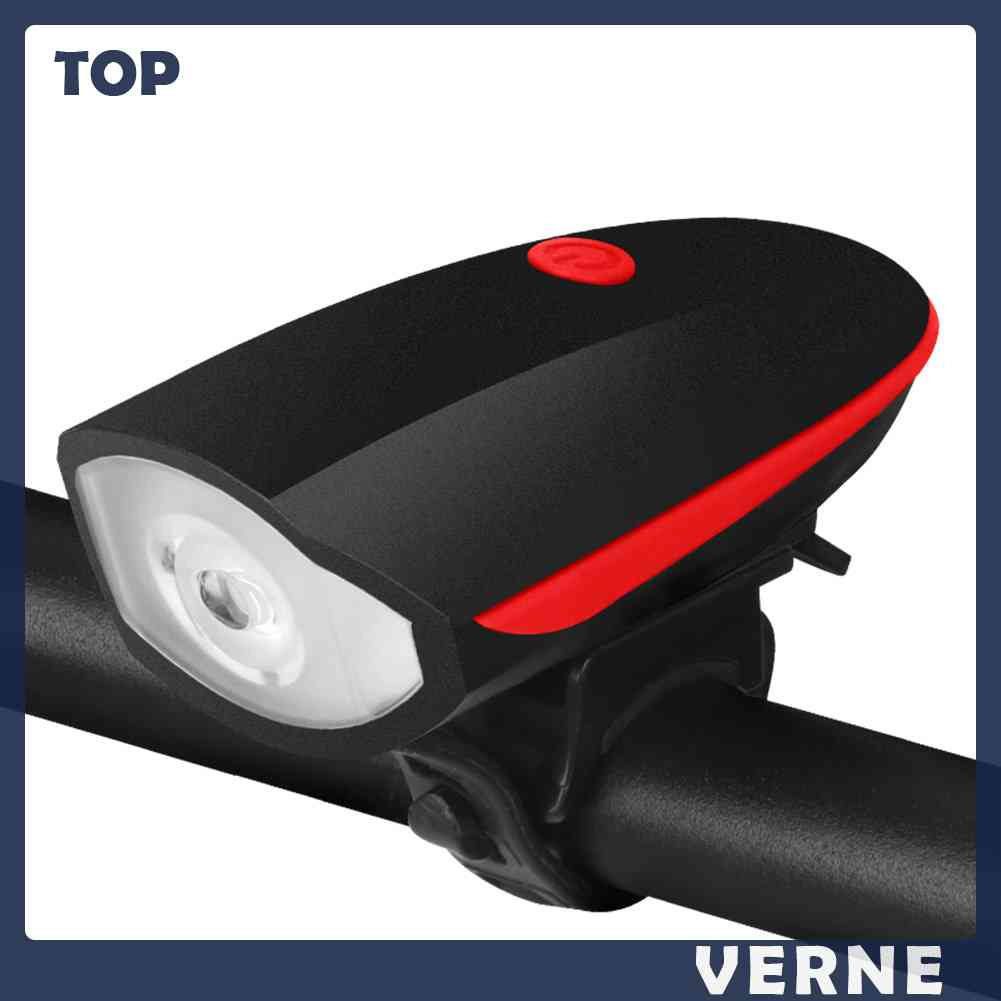 Đèn Pha LED VERNE 5W 240LM XPG Chống Thấm Nước Có Thể Sạc Lại Kèm Còi Cho Xe Đạp