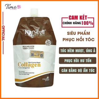 Dầu hấp tóc ủ tóc collagen karseell 500ml chính hãng giúp tóc mềm mượt, phục hồi hư tổn | tm040