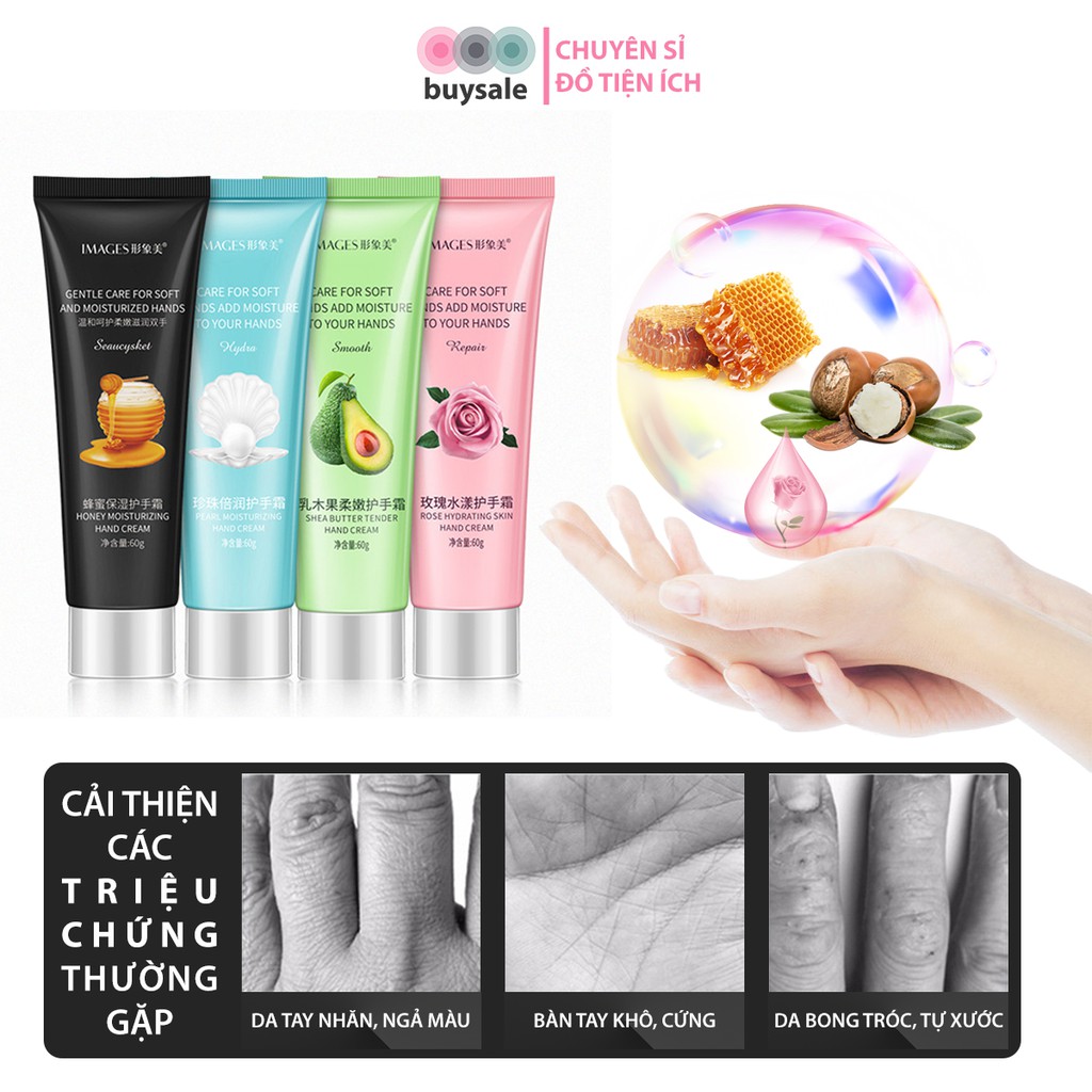 Kem dưỡng da tay bột ngọc trai/ hoa hồng/ mật ong/ bơ hạt mỡ giúp da căng mịn, trắng sáng Images - buysale - BA008 | BigBuy360 - bigbuy360.vn