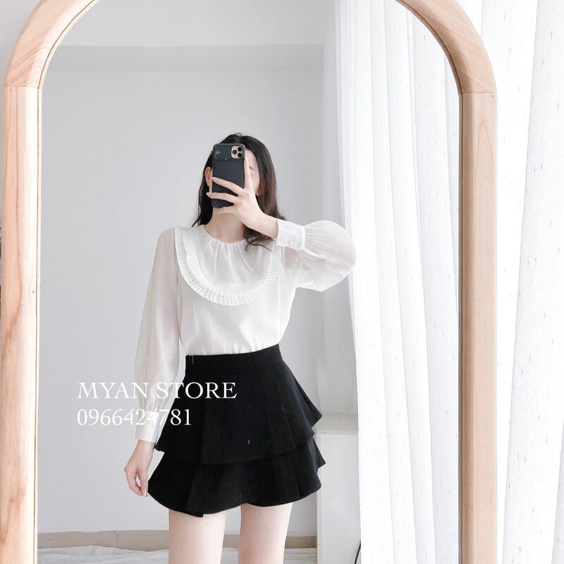 Áo tơ nến dập ly yếm ngực Avn022105
