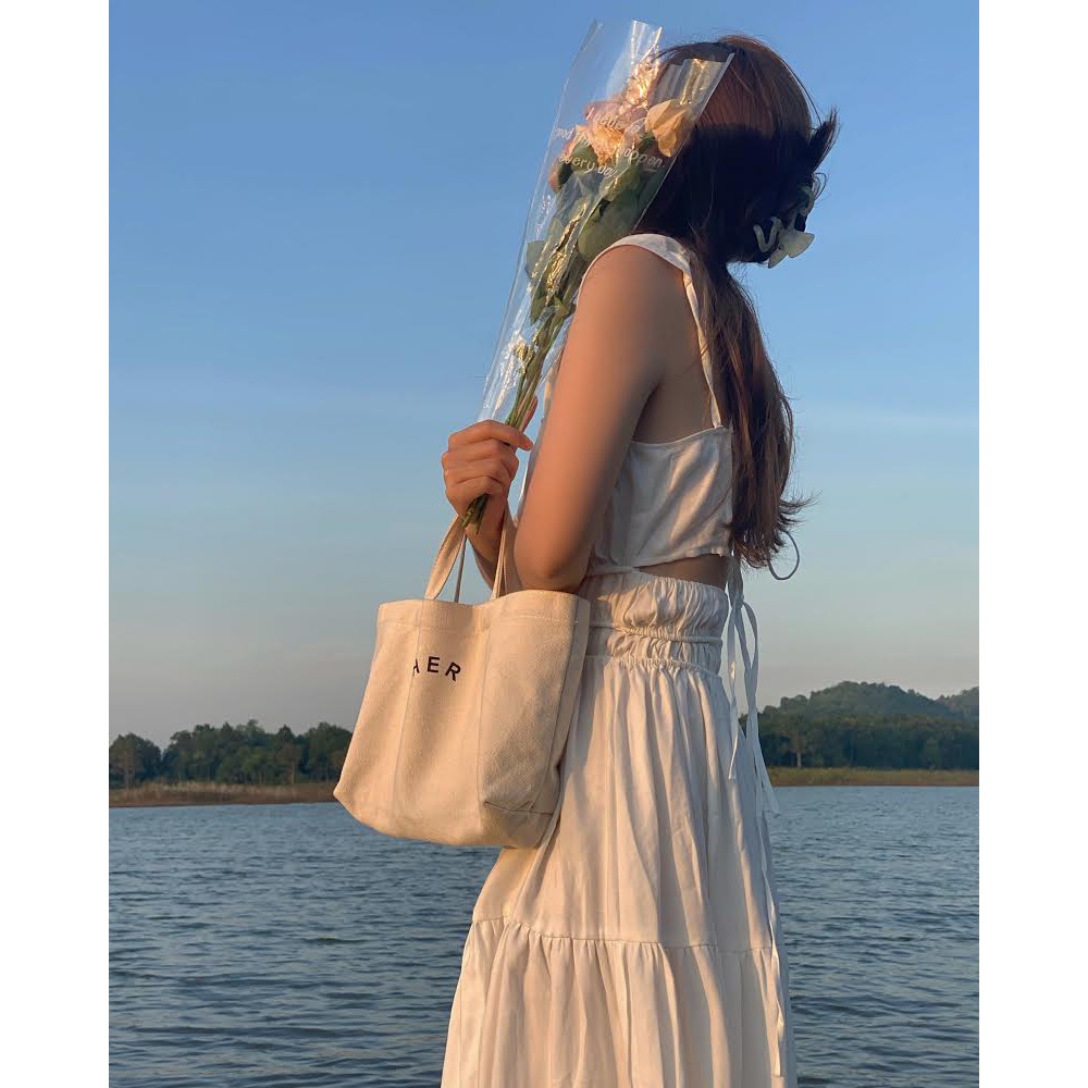 Đầm Trắng Sát Nách Hở Lưng EDINI - D1400 | BigBuy360 - bigbuy360.vn