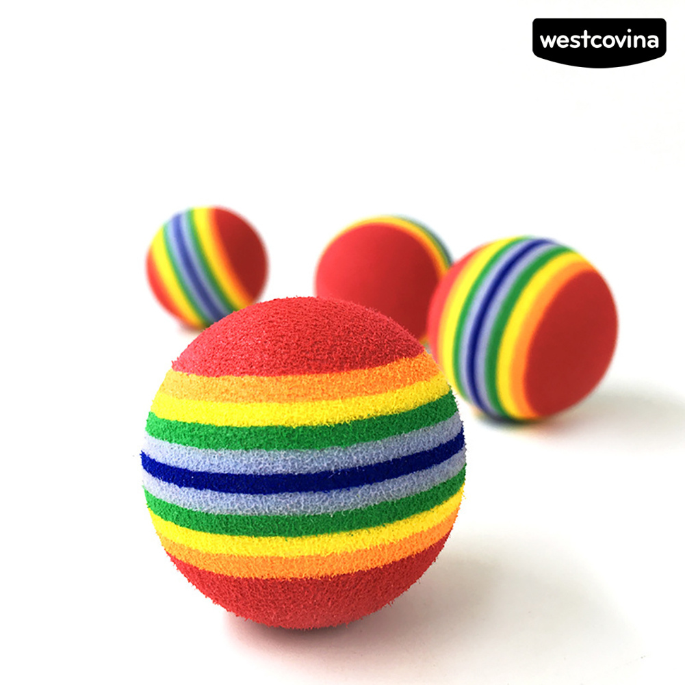 Đồ Chơi Bóng Gặm Hình Cầu Vồng Vui Nhộn Cho Thú Cưng