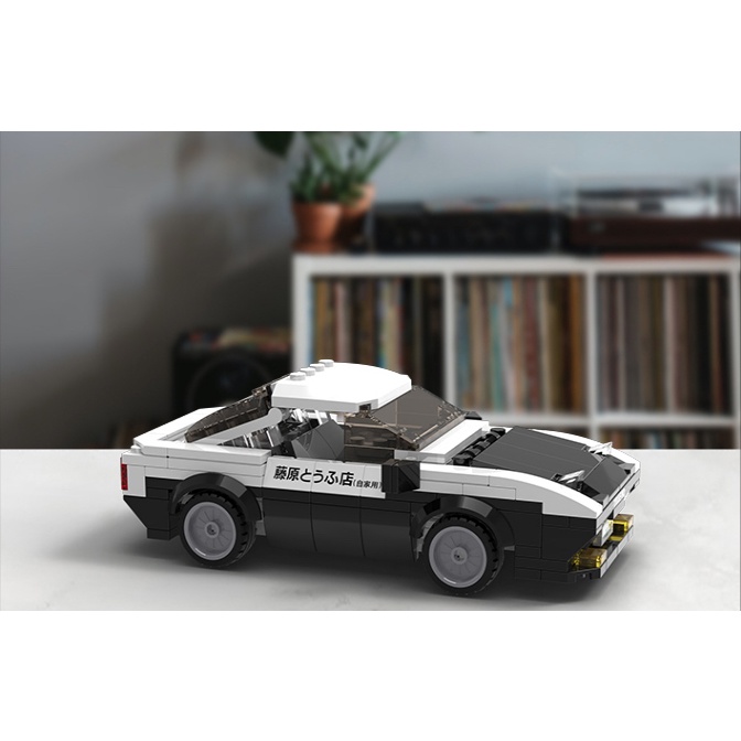 Bộ 280 Khối Lắp Ráp Mô Hình Xe Đua Thể Thao MOC Initial D JDM AE86 Tureno GT Mới