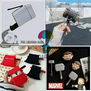 Case bảo vệ Airpods Pro/1/2 búa/ rìu/ búa Thor avengers giáp vàng bạc chạm trổ/ dao phay