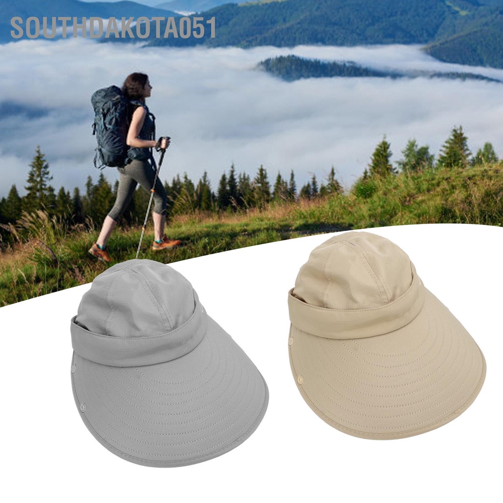 Southdakota051 Đi xe đạp ngoài trời Mũ chống nắng có cạnh lớn Mặt che Che chắn tia cực tím Bộ mũ câu cá